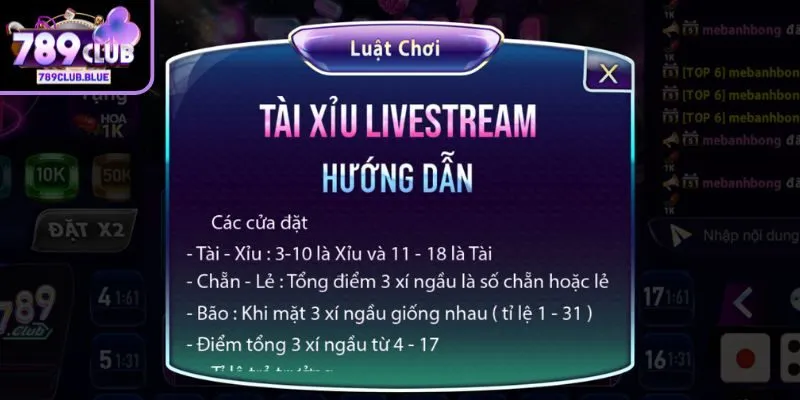 Cách chơi dễ thắng thông qua tỷ lệ cược Tài Xỉu uy tín